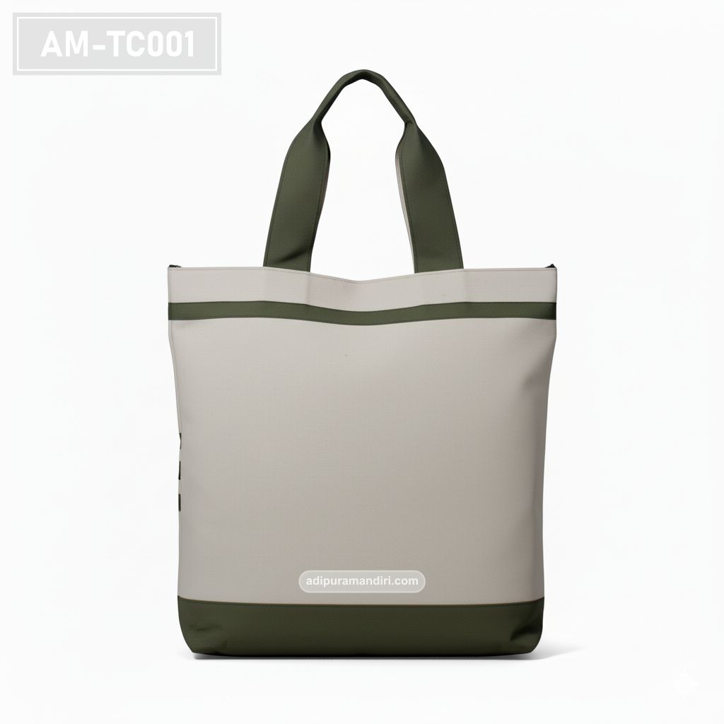 Eco Olive Green Canvas Tote Bag