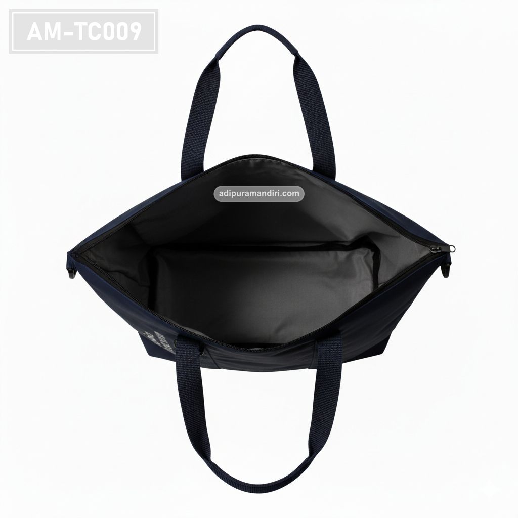 Navy Nylon Corporate Tote Bag