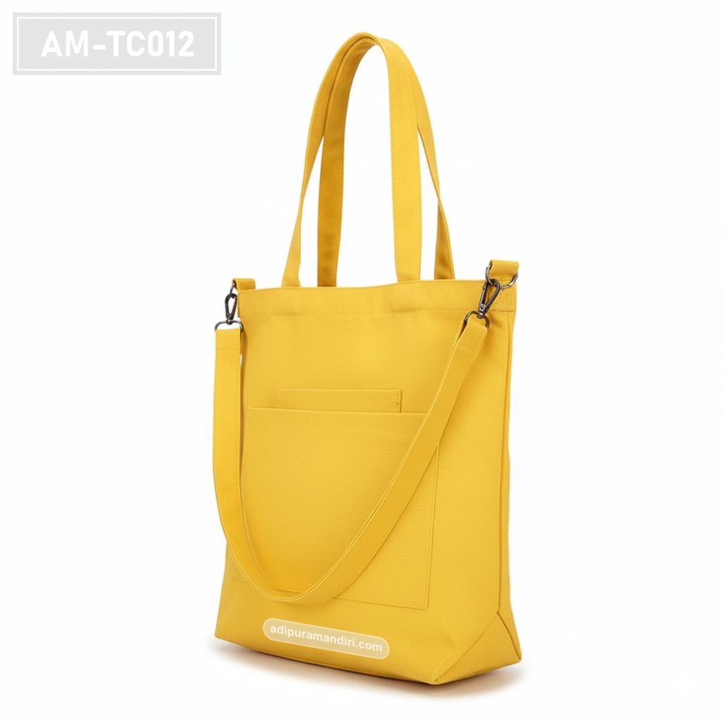 Mustard Yellow Canvas Tote Bag