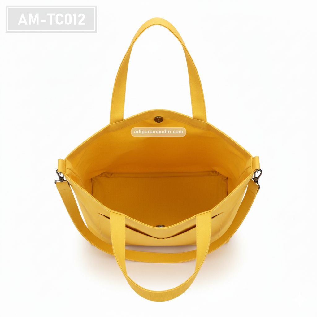 Mustard Yellow Canvas Tote Bag