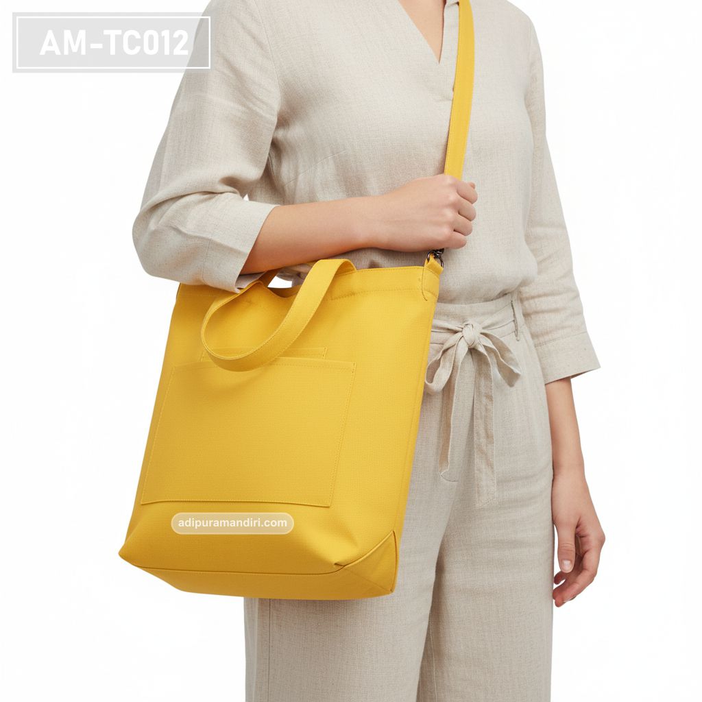 Mustard Yellow Canvas Tote Bag