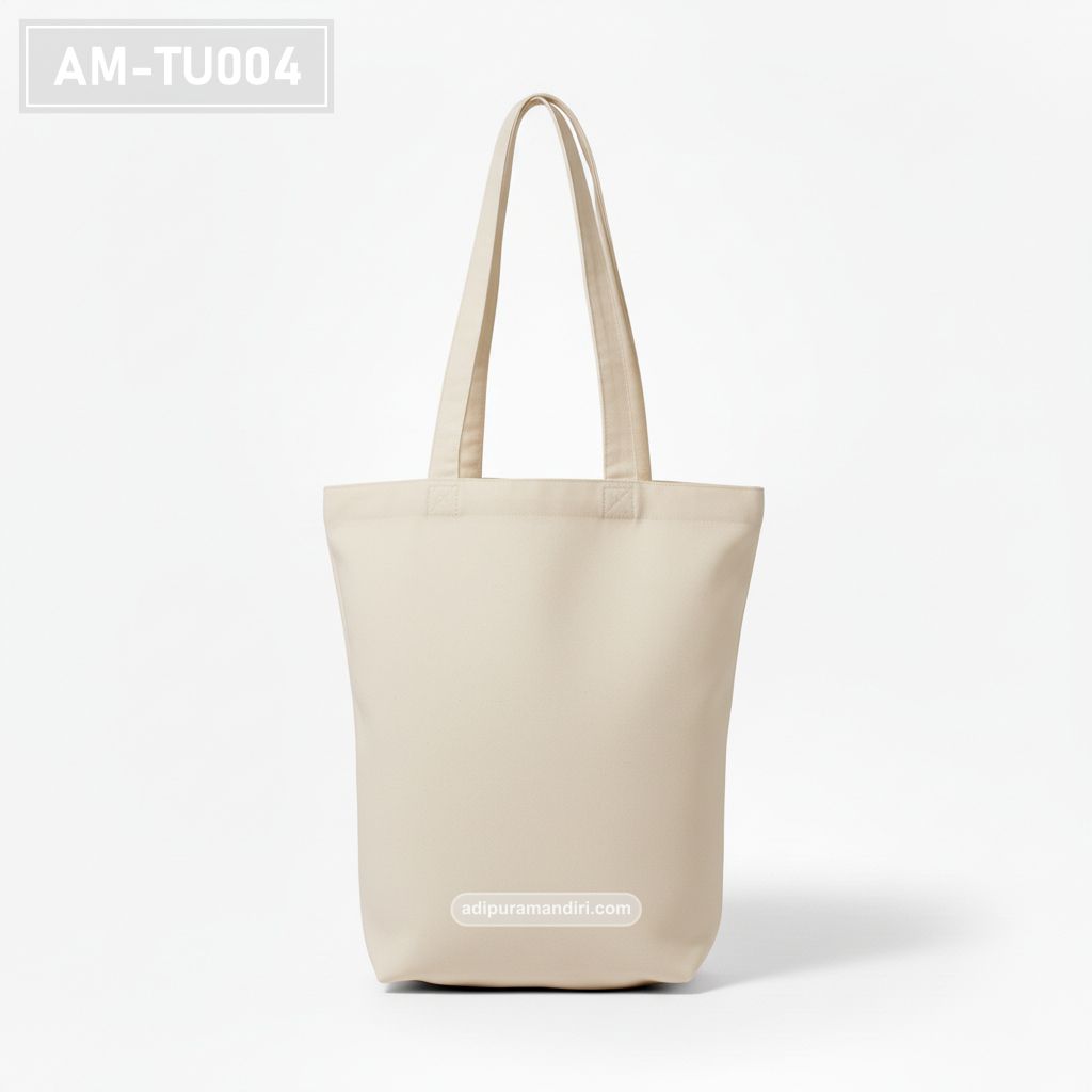 Natural Cream Spunbond Tote Bag with Custom Print