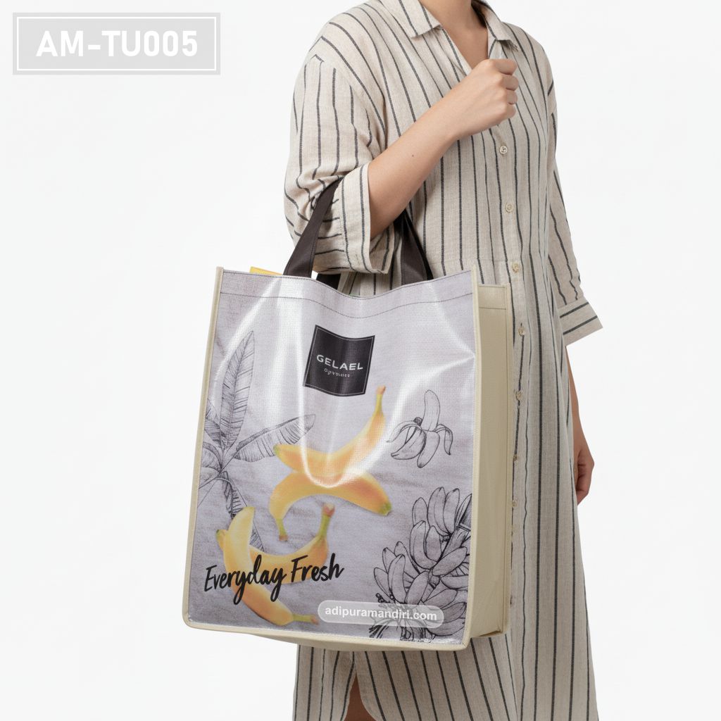 Glossy Laminated Spunbond Shopping Bag