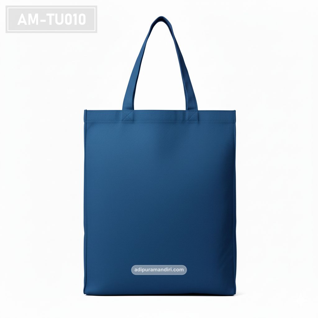Royal Blue Spunbond Tote Bag with Institutional Print