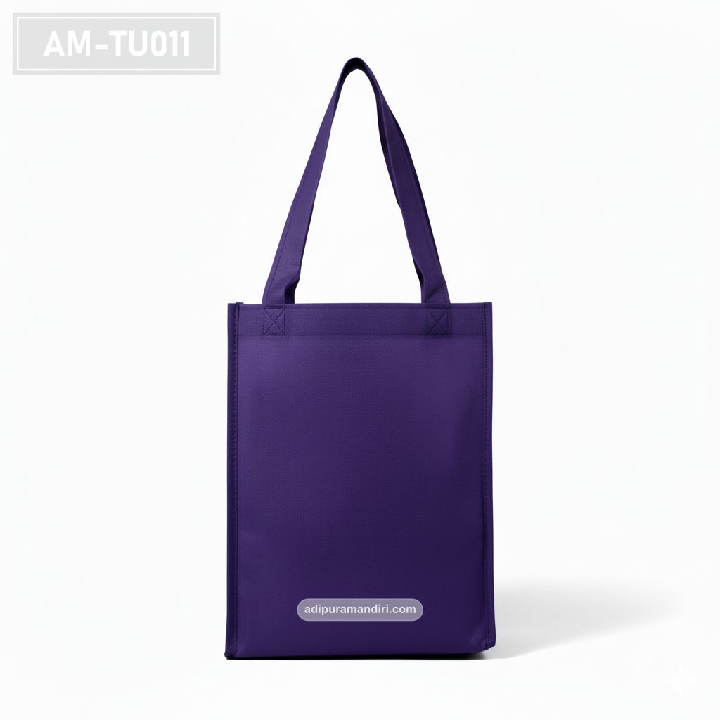Purple Spunbond Tote Bag for Fragrance Retail