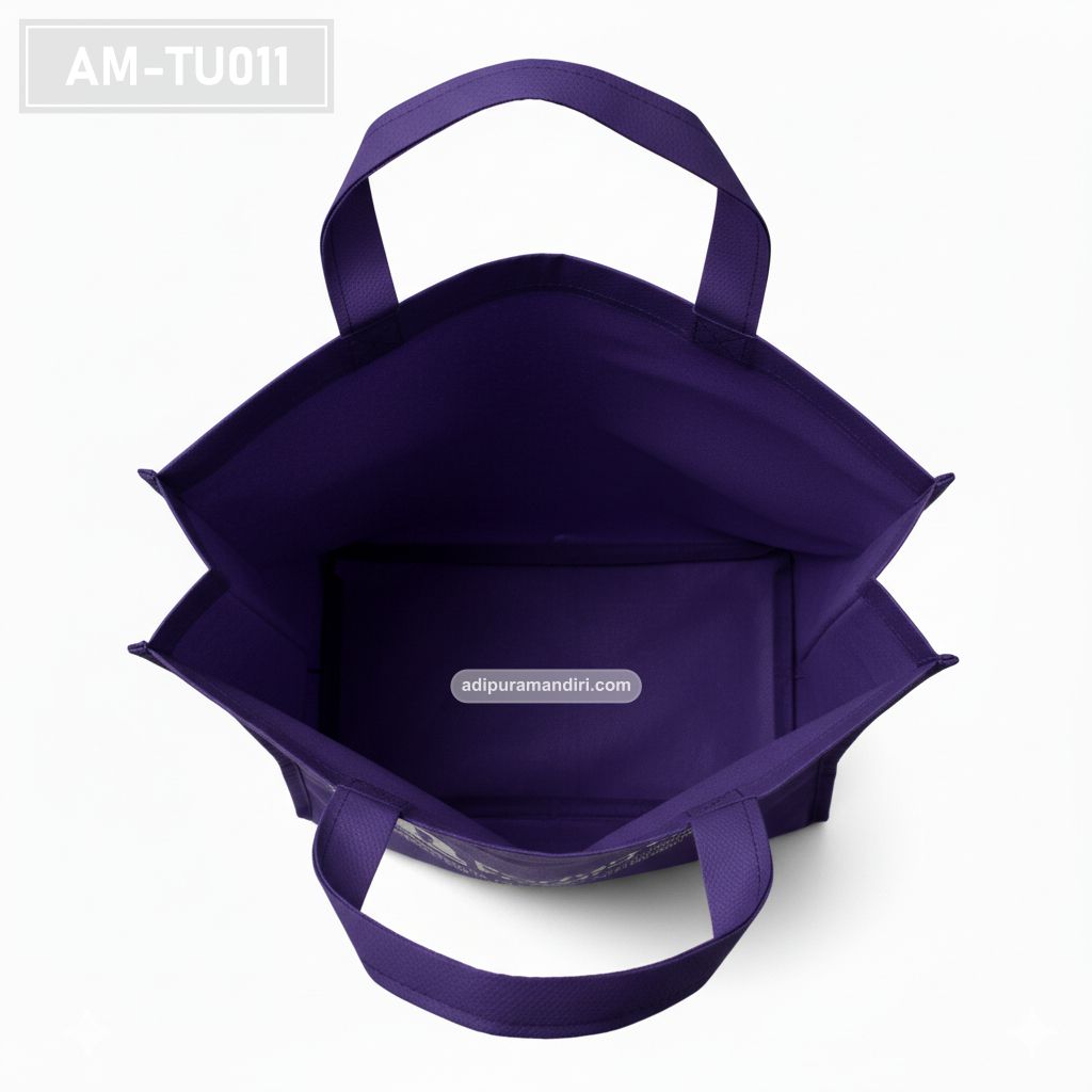 Purple Spunbond Tote Bag for Fragrance Retail